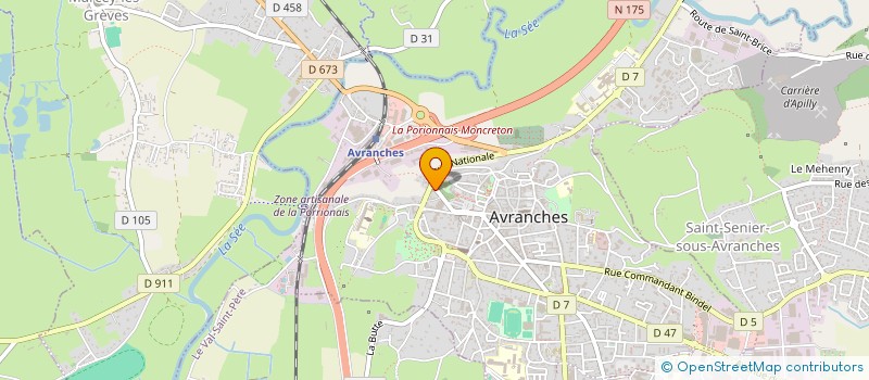 localisation de l'entreprise MONSIEUR DAMIEN PREVOSTO  AVRANCHES