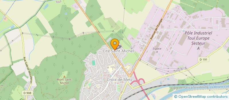 localisation de l'entreprise MONSIEUR DAMIEN PREVOT  TOUL