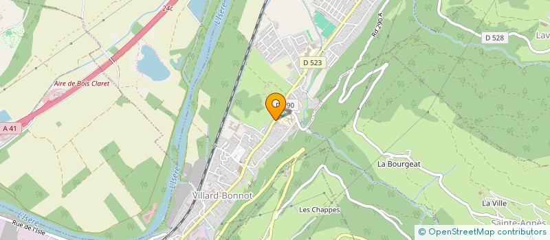 localisation de l'entreprise MONSIEUR DAMIEN PROCACCI  VILLARD-BONNOT