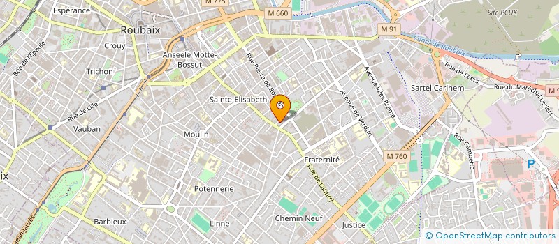 localisation de l'entreprise MONSIEUR DAMIEN PROST  ROUBAIX