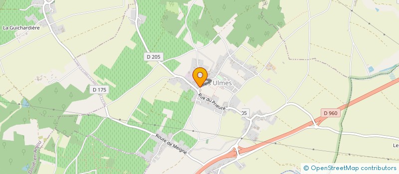 localisation de l'entreprise MONSIEUR DAMIEN PROUX  LES ULMES