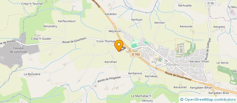 localisation de l'entreprise MONSIEUR DAMIEN QUEINEC  PLONEIS