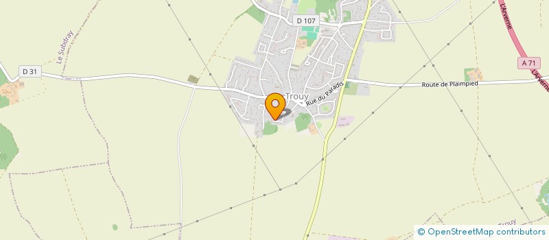 localisation de l'entreprise MONSIEUR DAMIEN QUILLERE  VASSELAY