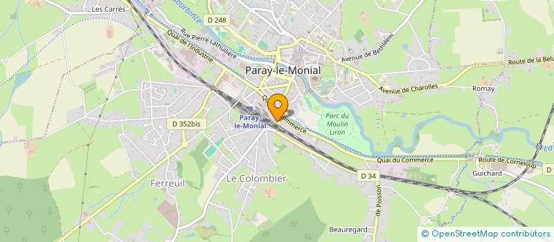 localisation de l'entreprise MONSIEUR DAMIEN QUINOT à PARAY-LE-MONIAL