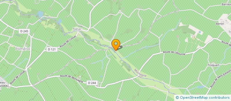 localisation de l'entreprise MONSIEUR DAMIEN RABEAU  MONTAGNE