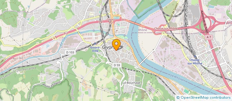 localisation de l'entreprise MONSIEUR DAMIEN RACINE  GIVORS