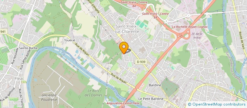 localisation de l'entreprise MONSIEUR DAMIEN RAFFIN  SAINT-YRIEIX-SUR-CHARENTE