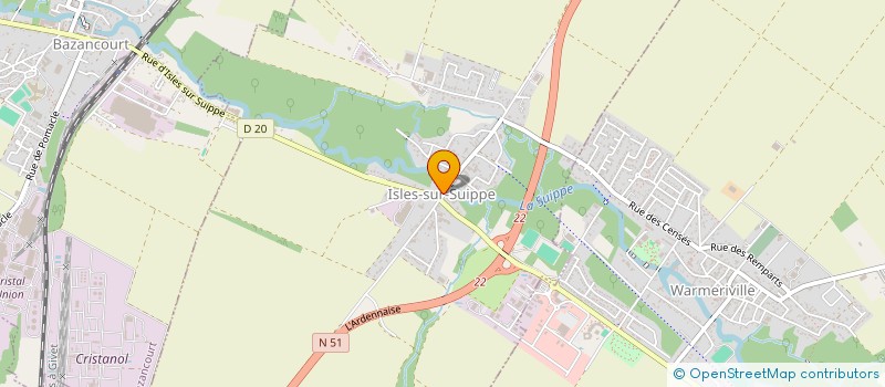 localisation de l'entreprise MONSIEUR DAMIEN RAILLARD  ISLES-SUR-SUIPPE