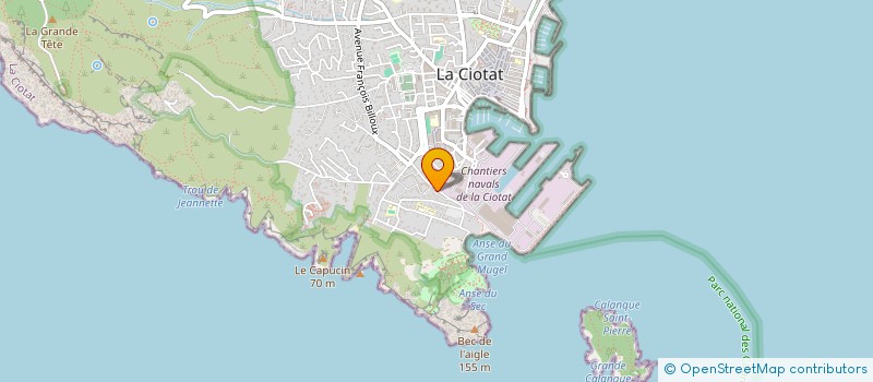 localisation de l'entreprise MONSIEUR DAMIEN RAKOTOMANGA  LA CIOTAT