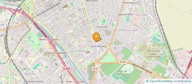 localisation de l'entreprise MONSIEUR DAMIEN RALLU  REIMS