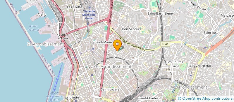 localisation de l'entreprise MONSIEUR DAMIEN RAVEAU à MARSEILLE