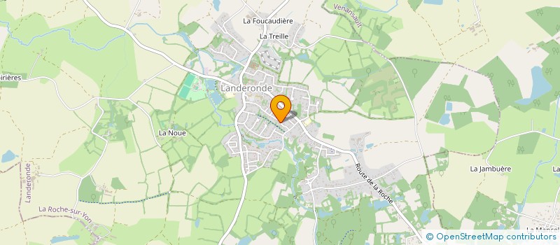 localisation de l'entreprise MONSIEUR DAMIEN RAVON  LANDERONDE