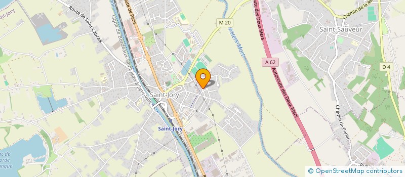 localisation de l'entreprise MONSIEUR DAMIEN RAYSSAC  SAINT-JORY