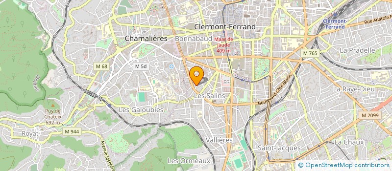 localisation de l'entreprise MONSIEUR DAMIEN REBRIOUX  CLERMONT-FERRAND