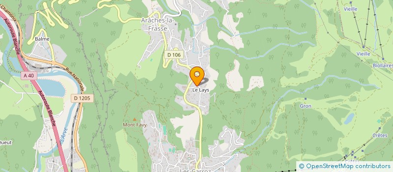 localisation de l'entreprise MONSIEUR DAMIEN REGARD  ARACHES-LA-FRASSE