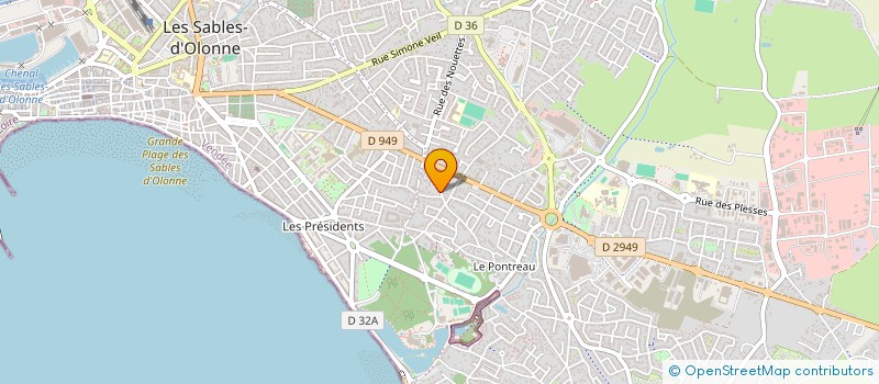 localisation de l'entreprise MONSIEUR DAMIEN REMONTE à LES SABLES D'OLONNE
