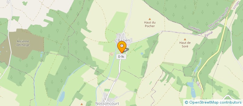 localisation de l'entreprise MONSIEUR DAMIEN RENARD  BAZIEN