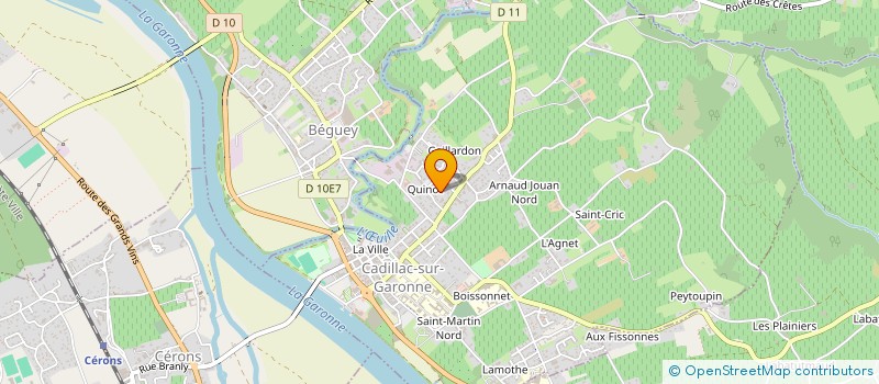 localisation de l'entreprise MONSIEUR DAMIEN RENARD  CADILLAC-SUR-GARONNE