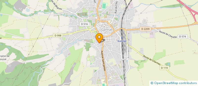 localisation de l'entreprise MONSIEUR DAMIEN RENAUX  GANNAT