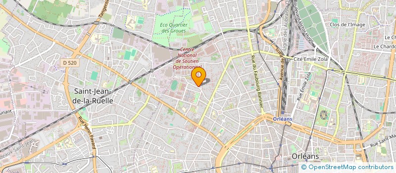 localisation de l'entreprise MONSIEUR DAMIEN RENE-CORAIL à ORLEANS