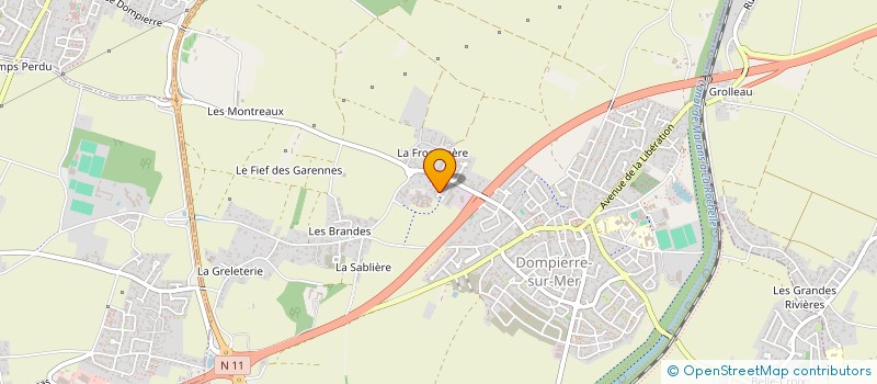 localisation de l'entreprise MONSIEUR DAMIEN REY  DOMPIERRE-SUR-MER