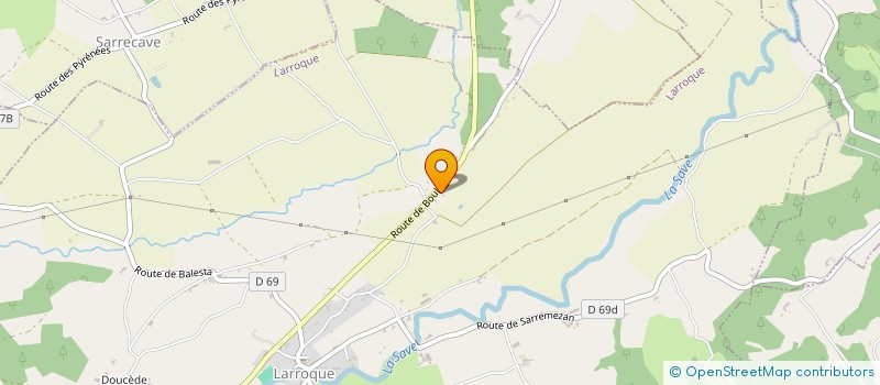 localisation de l'entreprise MONSIEUR DAMIEN REYES  LARROQUE