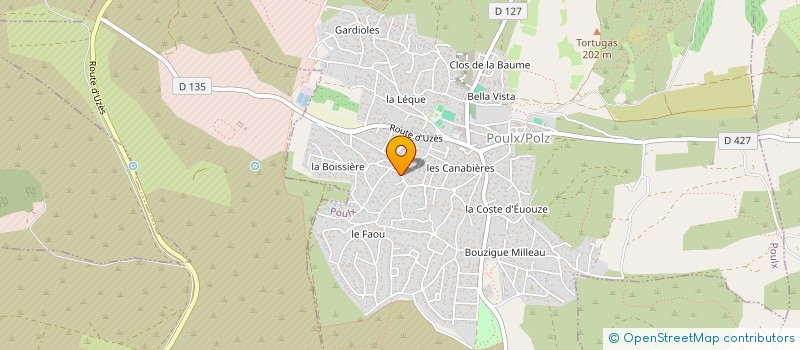 localisation de l'entreprise MONSIEUR DAMIEN RIBAGA  POULX