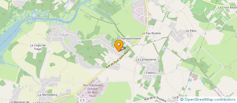 localisation de l'entreprise MONSIEUR DAMIEN RIMBERT  LA CHEVROLIERE