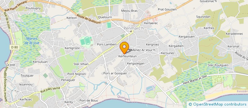 localisation de l'entreprise MONSIEUR DAMIEN RIOU  PENMARCH