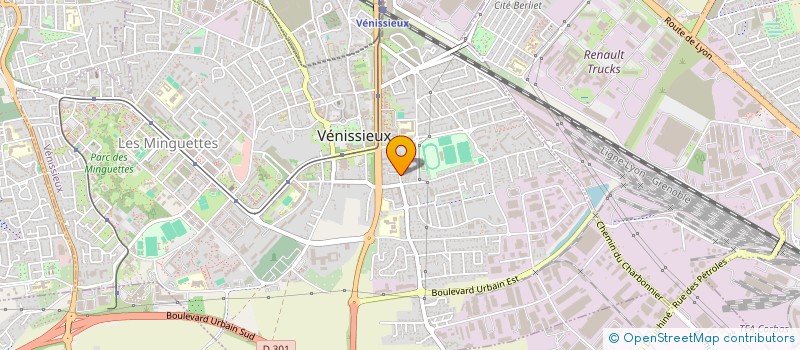 localisation de l'entreprise MONSIEUR DAMIEN RIOUT  VENISSIEUX