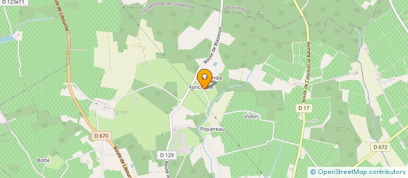 localisation de l'entreprise MONSIEUR DAMIEN ROBERT  SAUVETERRE-DE-GUYENNE