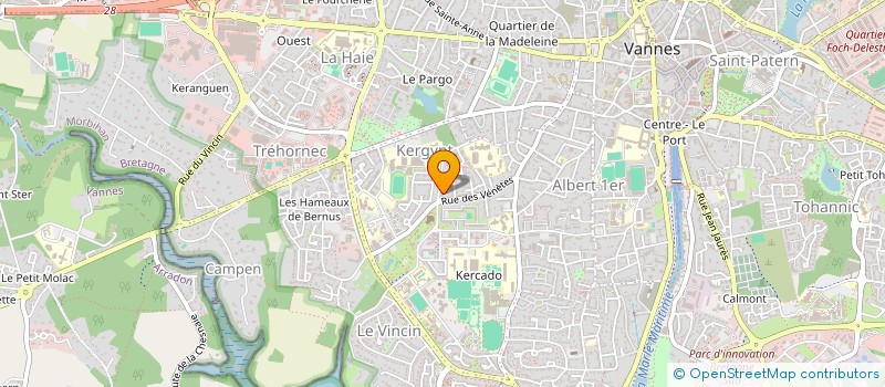 localisation de l'entreprise MONSIEUR DAMIEN ROBIC à VANNES
