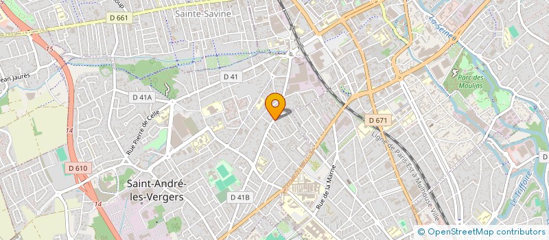 localisation de l'entreprise MONSIEUR DAMIEN ROBILLON  SAINT-ANDRE-LES-VERGERS