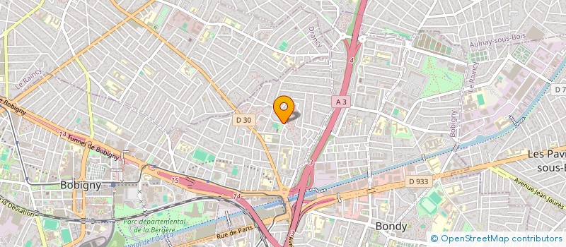 localisation de l'entreprise MONSIEUR DAMIEN ROBIN  BOBIGNY