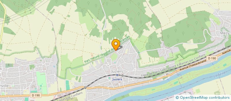 localisation de l'entreprise MONSIEUR DAMIEN ROBINET  JUZIERS