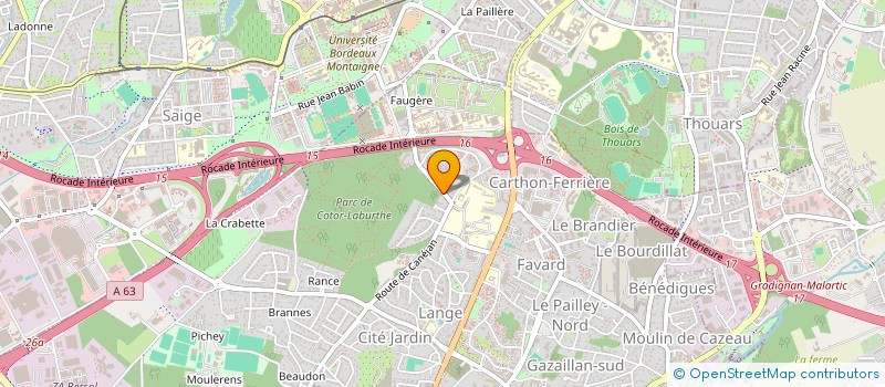 localisation de l'entreprise MONSIEUR DAMIEN ROCTON  GRADIGNAN