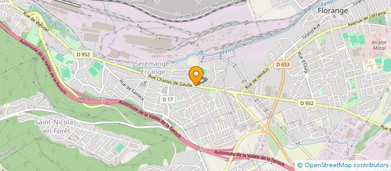 localisation de l'entreprise MONSIEUR DAMIEN RODRIGUES  SEREMANGE-ERZANGE