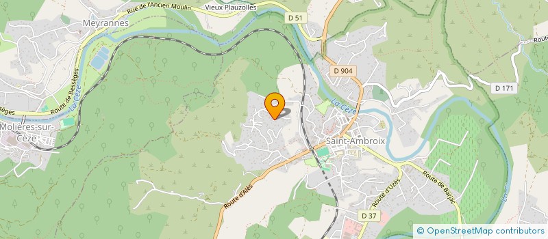 localisation de l'entreprise MONSIEUR DAMIEN RODRIGUEZ  SAINT-AMBROIX