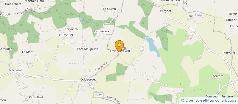 localisation de l'entreprise MONSIEUR DAMIEN ROLLAND à SAINT-GILDAS
