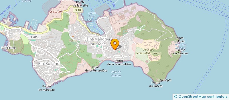 localisation de l'entreprise MONSIEUR DAMIEN ROMANET DU CAILLAUD  SAINT-MANDRIER-SUR-MER