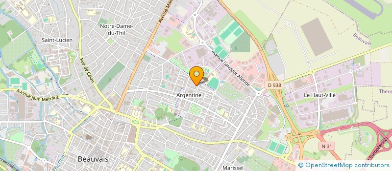 localisation de l'entreprise MONSIEUR DAMIEN ROMPAIS  BEAUVAIS