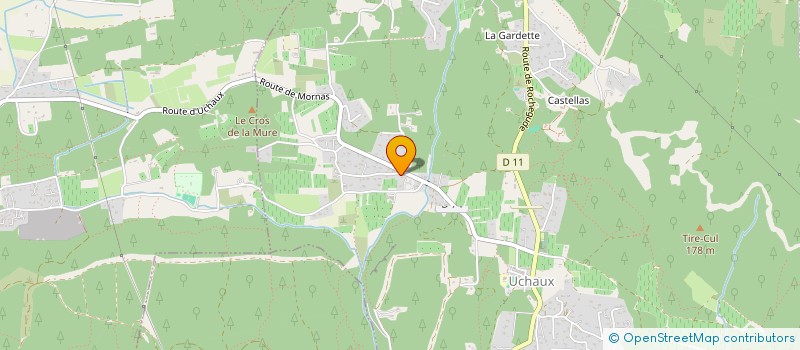 localisation de l'entreprise MONSIEUR DAMIEN ROSSO  UCHAUX