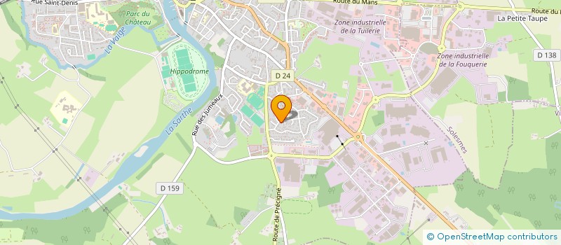 localisation de l'entreprise MONSIEUR DAMIEN ROTUREAU  SABLE-SUR-SARTHE