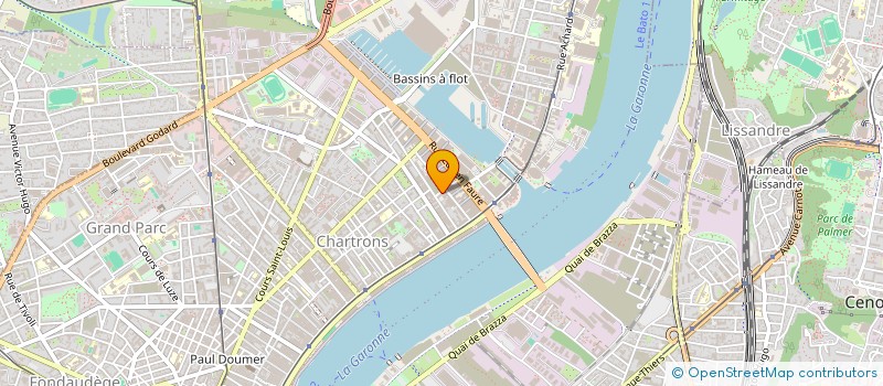 localisation de l'entreprise MONSIEUR DAMIEN ROUGANNE  BORDEAUX