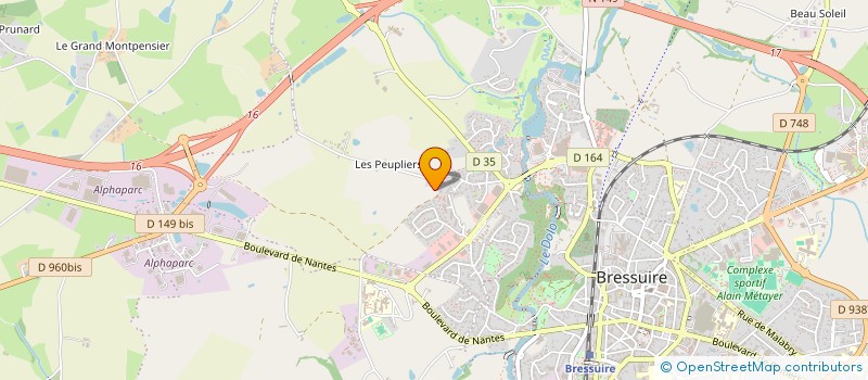 localisation de l'entreprise MONSIEUR DAMIEN ROY  BRESSUIRE