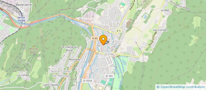 localisation de l'entreprise MONSIEUR DAMIEN RUYNAT  VIZILLE