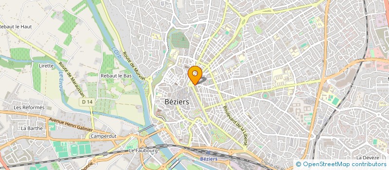 localisation de l'entreprise MONSIEUR DAMIEN SABAU  BEZIERS