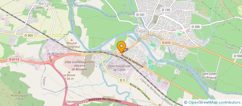 localisation de l'entreprise MONSIEUR DAMIEN SAILE  TREBES