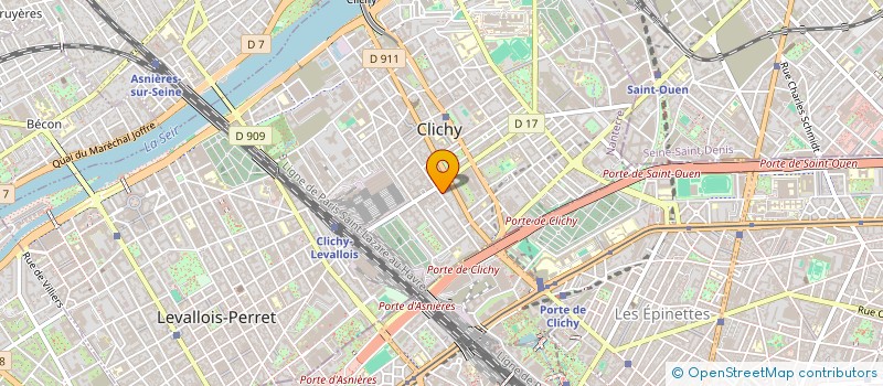 localisation de l'entreprise MONSIEUR DAMIEN SALANCON à CLICHY