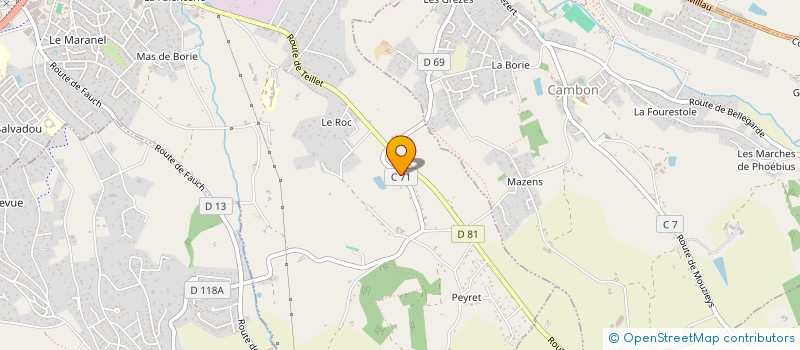 localisation de l'entreprise MONSIEUR DAMIEN SALVY  ALBI